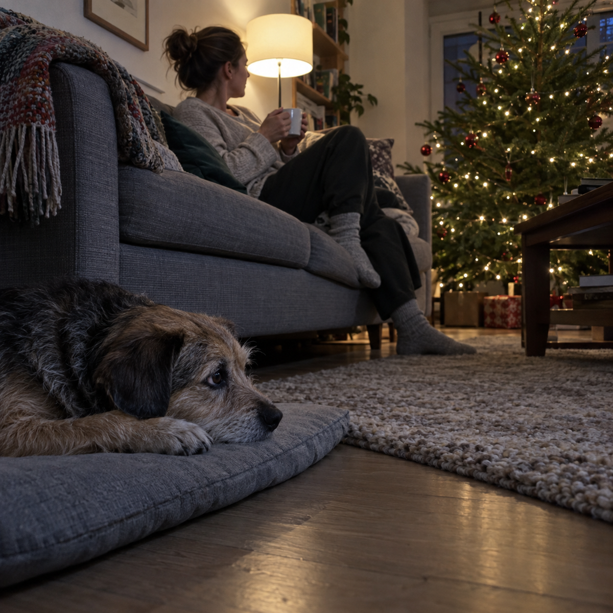 Christmas Sleigh Bed for Dogs and Cats