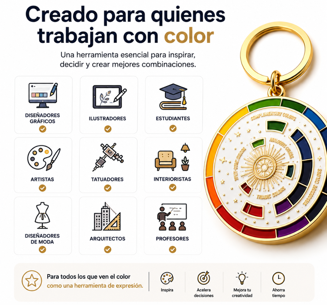 Llavero Círculo Cromático