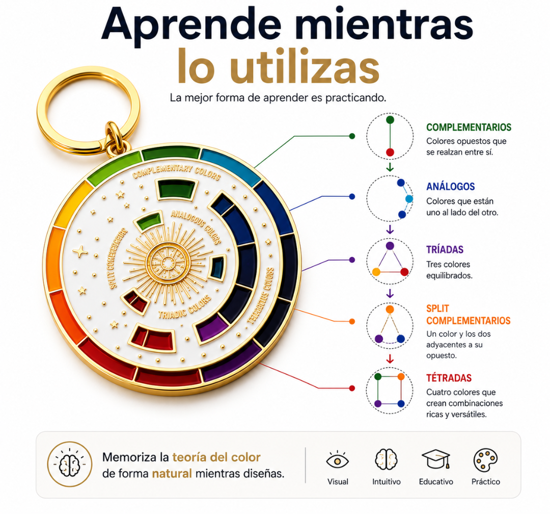 Llavero Círculo Cromático